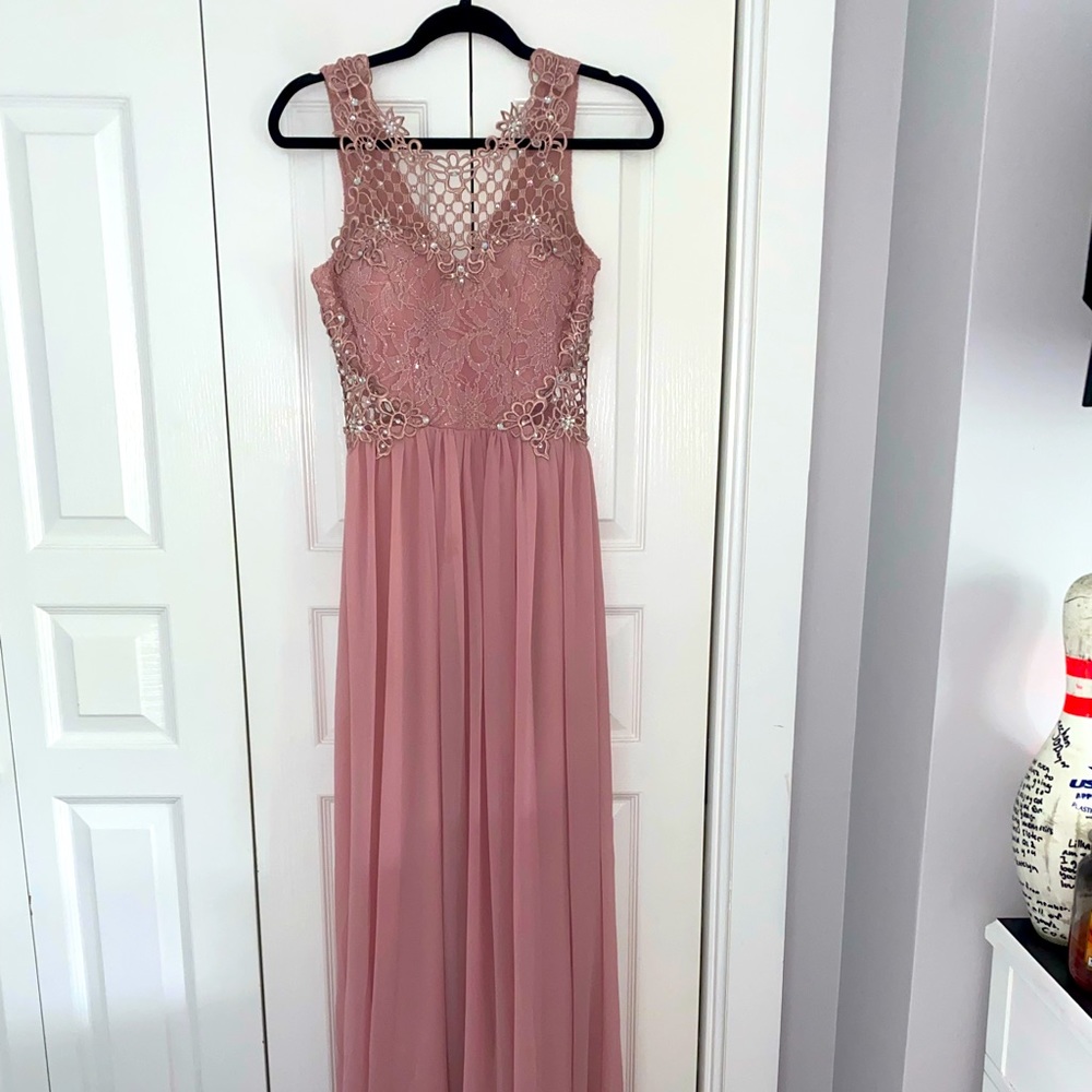 Blush pink formal dress